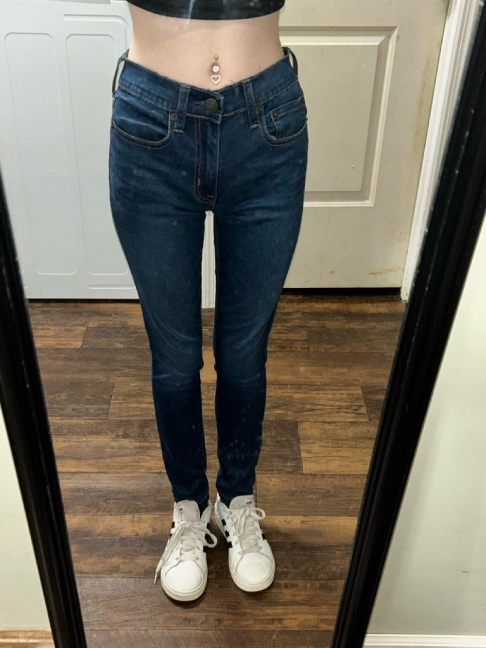 Aeropostale Dark Blue High-Rise Skinny Jeggings